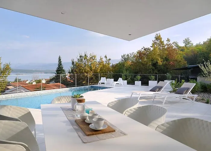 ヴィラ 5*modern Seaview With Private Pool クリムノ